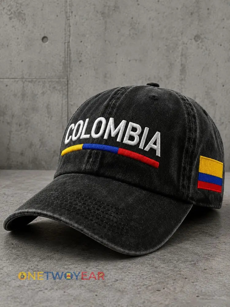 Sombrero unisex de Colombia - negro / UNO