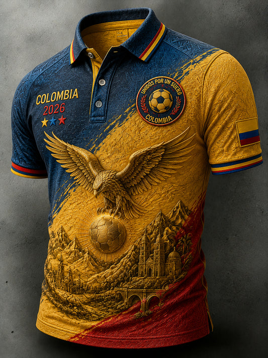 Polo casual de fútbol de Colombia vintage “Águila Andina”