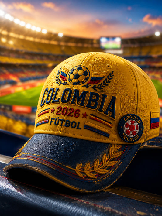 Gorra de béisbol casual con diseño patchwork de fútbol americano retro de Columbia