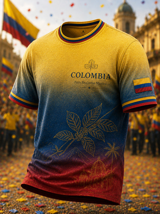Camiseta vintage con gradiente de Columbia Independence Day