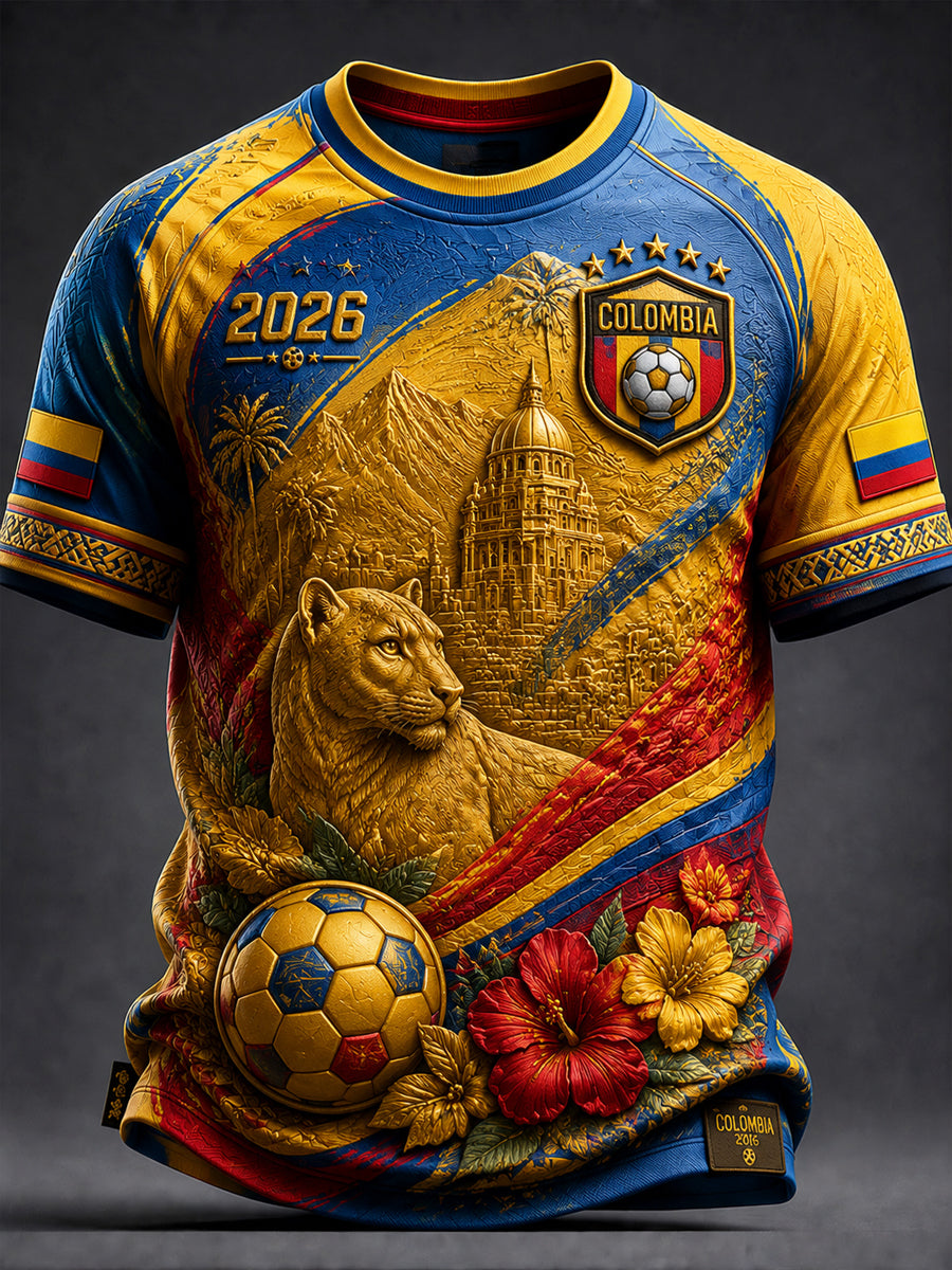 2026 Colombia Fútbol Camiseta Casual