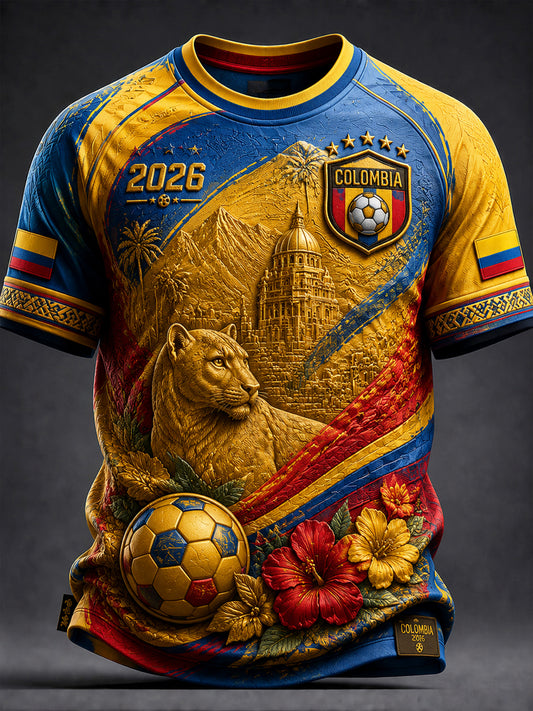 2026 Colombia Fútbol Camiseta Casual