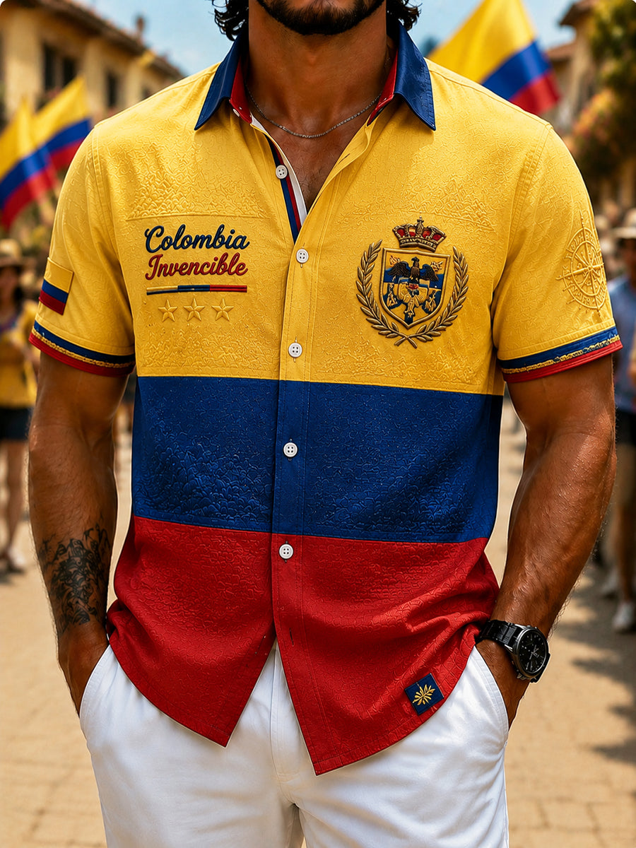 Camiseta clásica de Columbia "Orgullo" retro para hombre
