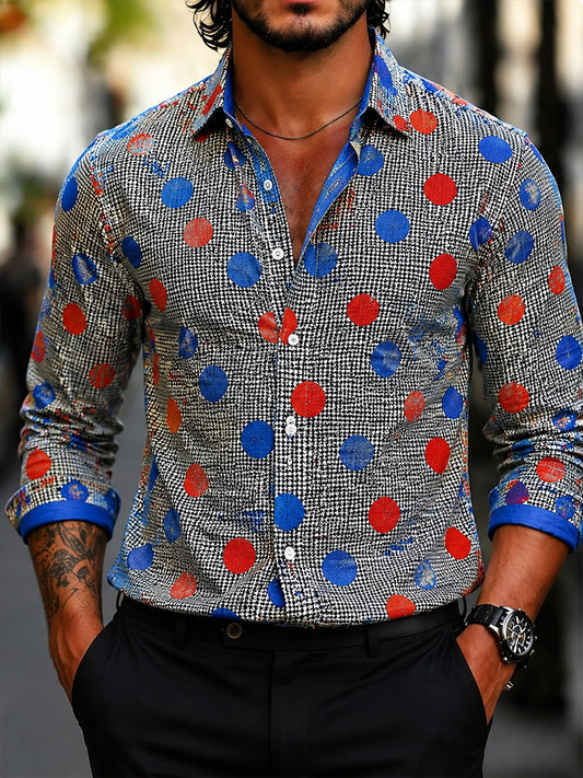 Men's Vintage Melbourne Cup Australian Horse Racing Cotton-Linen Shirt