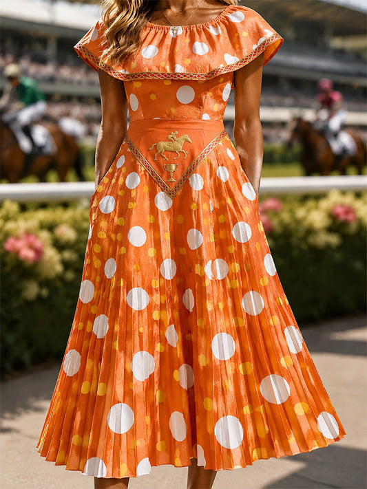 Women's Vintage Melbourne Cup Australian Horse Racing Dress